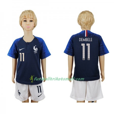 Fußballtrikots Frankreich Dembele 11 Kinder WM 2018 Heimtrikotsatz kaufen